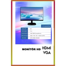 Life Teknoloji 5 2400 16GB Ram 256GB SSD R7-240/4GB E.kartı 19" Fhd  Oyuncu Pc