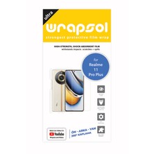 Wrapsol Realme 11 Pro Plus Full Kaplama Ön Arka ve Yanlar 360 Derece Tam Kapatan Poliüretan Film