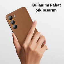 Coofbe Pu Deri Parmak Izi Bırakmaz Samsung Galaxy S23 Kılıf Zarif Tasarım Tam Koruma Galaxy S23 Kılıf