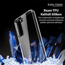 Coofbe Ultra Şeffaf Darbe Emici Slikon Samsung Galaxy S23 Kılıf Şeffaf Silikon Kılıf Bayer Tpu Kılıf