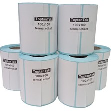 Hitmax 100 x 100 + 12 Termal Etiket G.100 mm Y.100 mm Bir Rulo 350 Adet