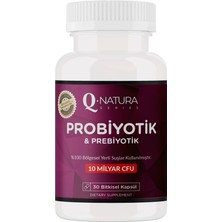 Q Natura Series Prebiyotik & Probiyotik 30 Bitkisel Kapsül