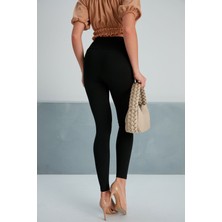 Thin Shop Büyük Beden Yüksek Bel Toparlayıcı Korse Çelik Örme Tayt - Plus Size