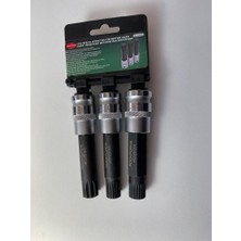 Rockforce Bmw Bijon Somunlarını Kilitlemek Için Özel Lokma Bit Seti 3 Adet ( BOY 100 mm ) 10 mm 17 mm 21 mm )