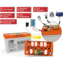 Outdo 100 Ah Jel Akü Derin Döngü ve Dijital Ekran