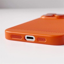 Case 4U Apple iPhone 12 Pro Kılıf Rubber Delikli Hava Alan Mat Silikon Arka Kapak Mor