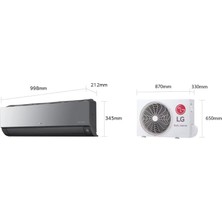 LG Uv Artcool AC24BH R32 Iç Ünite A++ 24.000 BTU/h Inverter Duvar Tipi Klima