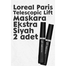 L'Oréal Paris Loreal Paris Telescopic Lift Maskara Ekstra Siyah x 2 Adet