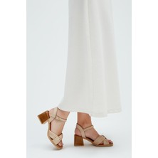 Tamer Tanca Kadın Vegan Topuklu Sandalet 838 475 Bn Sndlt Y23