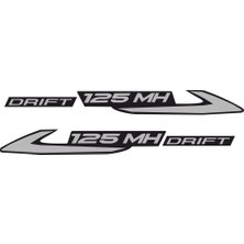 Motosvn 125 Mh Drift Sele Altı Yan Sticker Etiket Seti
