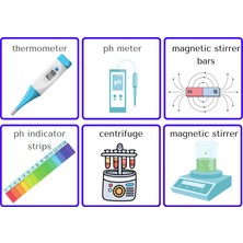 Laboratory Flashcard: Memory And Matching Game:  96 Kartlı Ingilizce, Laboratuvar Araç ve Gereçleri Hafıza ve Eşleştirme Oyunu