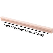 Ziodi Terra 512 mm (51,2 cm) Ahşap Kulp Lüks Country Mutfak Mobilya Dolap Çekmece Kulbu 512 mm