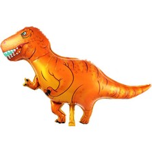 Pandoli Kahverengi ve Yeşil Renk Dinozor Supershape Folyo Balon 105X80 cm 2 Adet