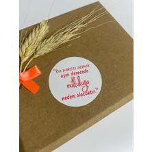 Butik Sosyetik Bu Paketi Açmak Aşırı Derecede Mutlulupa Neden Olacaktır Yuvarlak Yapışkanlı Etiket 5 x 5 cm 100 Adet