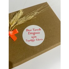 Butik Sosyetik Bizi Tercih Ettiğiniz Için Teşekkür Ederiz Kalın Yazı Yuvarlak Yapışkanlı Etiket 4 x 4 cm 120 Adet