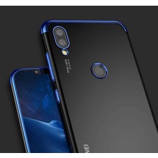 HEPTEKİLETİŞİM Huawei P20 Lite Kılıf Dört Köşe Renkli Lazer Şeffaf Silikon Kapak (Glitter)