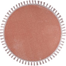 My Evilla Modern Dekoratif Peluş Puff  Püskül Saçaklı Yuvarlak Halı