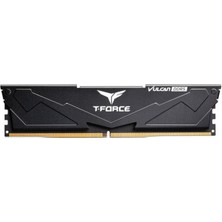 Team T-Force Vulcan Black 32GB(2X16GB) 6400MHZ Ddr5 CL40 Gaming Ram (FLBD532G6400HC40BDC01)