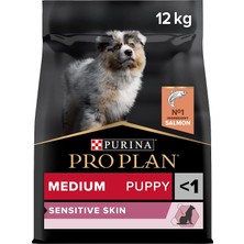 Proplan Medium Puppy Somon Köpek 12KG Sensitive Skin Somonlu Yavru Köpek Maması