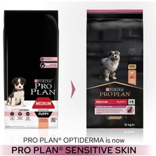 Proplan Medium Puppy Somon Köpek 12KG Sensitive Skin Somonlu Yavru Köpek Maması