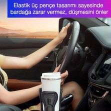 Polhammobile Polham Araç Içi Bardaklık Girişli Genişlik Ayarlamalı Kilit Sistemli Bardak ve Şişe Tutucu, Sarsılmaz