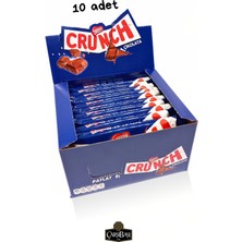 Nestle Crunch Sütlü Pirinç Patlaklı Çıtır Tablet Çikolata 70 gr x 10