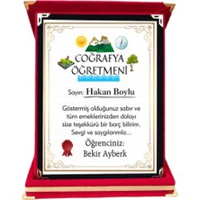 Nil Hediye Coğrafya Öğretmenine Hediye Plaket