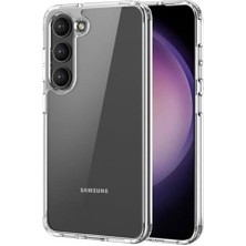 Polhammobile Polham Shockproof Darbe Emici Kamera Korumalı Samsung Galaxy S23 Uyumlu Silikon Kılıf, Sararmaz Kılıf