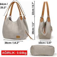 Cappadocia Vintage Myra Kadın Sütlü Kahverengi Pu Deri Günlük Omuz Çantası  Yumuşak Tote El Çantası