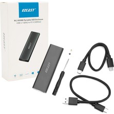 FinDit M.2 Nvme SSD Destekli USB 3.1 Type-C SSD Harddısk Kutusu Sabit Sürücü Muhafazası (2818)