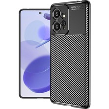 HEPTEKİLETİŞİM Xiaomi Redmi Note 12 4g Kılıf Kamera Çıkıntılı Karbon Fiber Dokulu Renk Atmaz Koruyucu Kapak (Negro)