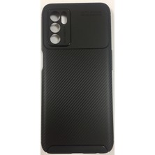 İksir Oppo A16 Karbon Görünümlü Dayanıklı Lüx Silikon Kılıf