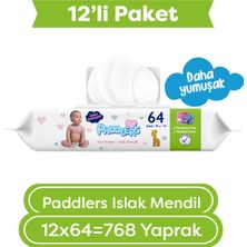 Paddlers Islak Mendil 64 x 12 Li KOLI(768 Yaprak)