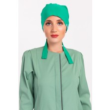 Nur Medikal Giyim Tesettür Cerrahi Bonesi - Yaprak Yeşili