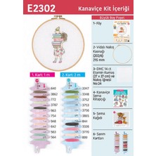 Tuva Kanaviçe Ahşap Kasnaklı Kit 21.5 cm