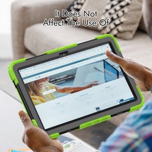 Zsykd Lenovo Tab M10 Plus 10.6 3rd Gen 2022 Için Deri Tablet Kılıfı - Siyah / Sarı (Yurt Dışından)