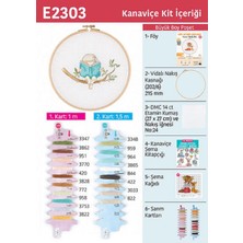 Tuva Kanaviçe Ahşap Kasnaklı Kit 21.5 cm