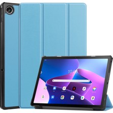 Zsykd Lenovo Tab M10 Plus 10.6 3rd Gen 2022 Için Deri Tablet Kılıfı - Mavi (Yurt Dışından)