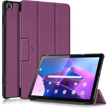 Zsykd Lenovo Tab M10 10.1 3rd Gen Için Deri Tablet Kılıfı - Mor (Yurt Dışından)