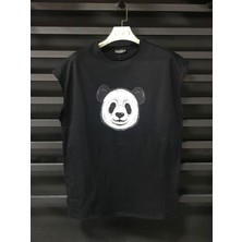 Insane Minds Erkek Panda Baskılı Oversize  Geniş Kalıp Tshirt