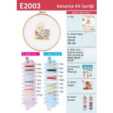 Tuva Kanaviçe Ahşap Kasnaklı Kit 18,5 cm