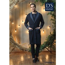 D'S Damat Erkek Rob Takımı 4lü Set Şık ve Rahat Tasarım Siyah