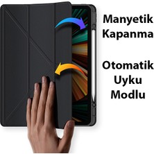 Dux Ducis iPad Pro 12.9 2022-2021-2020-2018 Kılıf Magi Series Kalem Tutuculu Uyku Modlu Kapaklı Kılı