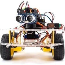 Arduino Emes Robotik 4WD Arduıno Engelden Kaçan Çizgi Takip Eden Robot Araç Seti