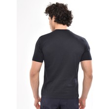 Çamdalı Iş Elbiseleri V Yaka Lacivert Kısa Kollu Süprem Iş Tişörtü - V Yaka T-Shirt