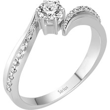 Sirius Pırlanta G Renk Toplam 0,45 Karat Pırlanta Tektaş Yüzük 0423R0007