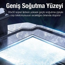 Polhammobile Polham 27W Akıllı Sıcaklık Kontrollü Süper Iletken Telefon Soğutma Fanı Radyatör, Güçlü ve Sessiz Soğutucu