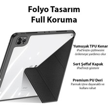 Polhammobile Polham Uyku Modlu Apple Ipad Pro 11 Uyumlu Kapaklı Kılıf, Çok Açılı Standlı, Kalem Bölmeli, Çizilmez