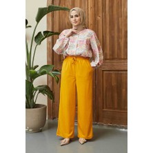 Neways 1105-ANCELINA Lastikli Pantolon Hardal