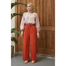 Neways 1105-ANCELINA Lastikli Pantolon Tarçın